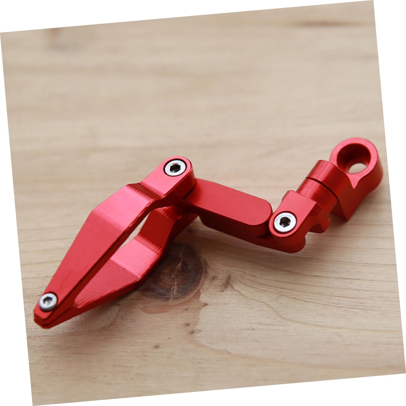 GRIRIW Motorcycle Brake Line Clamp Foldable Hose Fixing Clip for Brake Heater Tubing Material Smooth Edge for No Damage Portable Auto Repair Tool Red