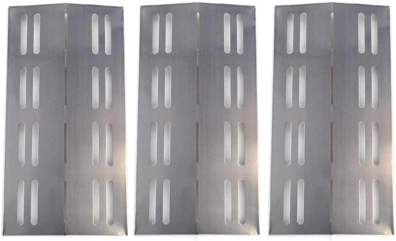 3 Pack Stainless Steel Heat Shield for Barbeques Galore 3BENDLP, Charbroil 463742111, Grand Hall REGAL04CLP, Patio Chef SS42, SS54, SS72LP, SS72NG, p01705006e and Grill Chef PR364 Gas Grill Models