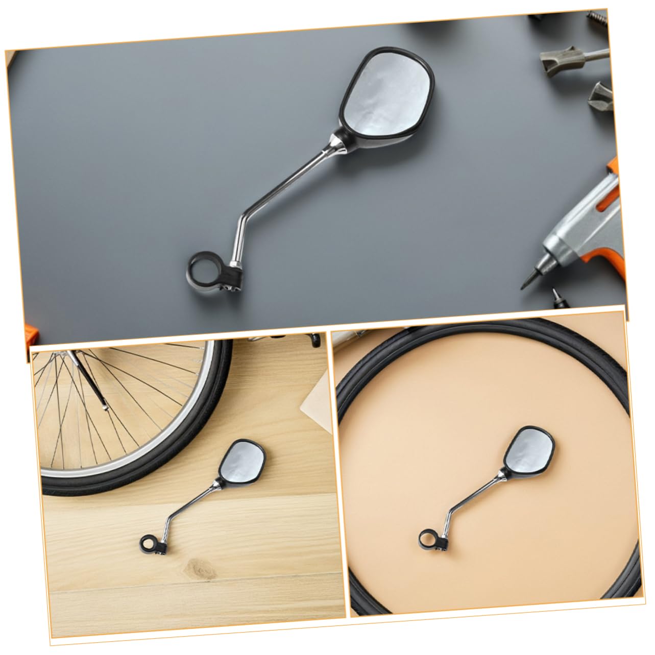 Milisten 2paare Fahrradspiegel Für Lenker Mit Klarem Widerstandsfähig Gegen Abnutzung Einstellbarer Rückspiegel Für Mountainbikes Bikes Sicherer Fahrspiegel Für Verbesserte Sichtfelder