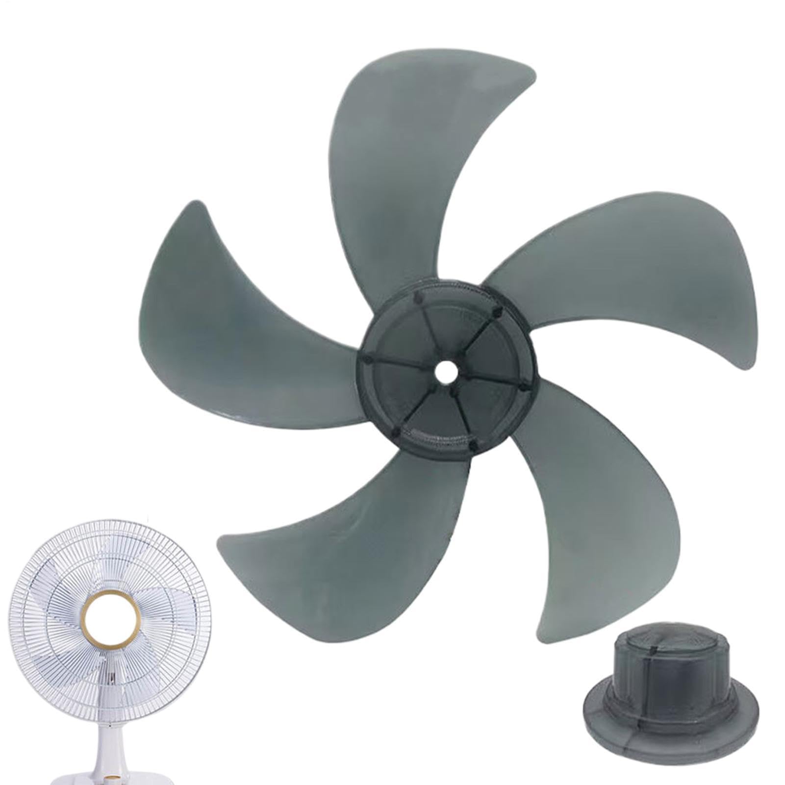 Repuesto de hoja de ventilador, hoja de refrigeración silenciosa, 1 juego, repuestos de hélice eléctrica, piezas de soplador de escritorio, diseño aerodinámico equilibrado, para soporte de pedestal
