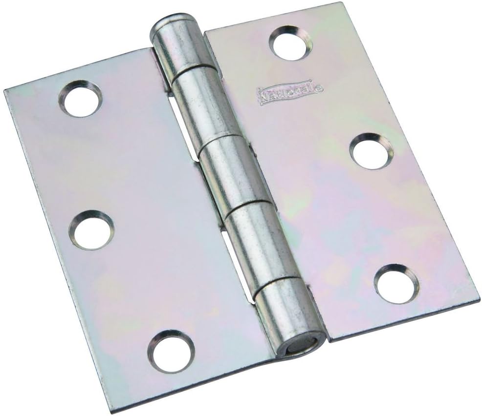 National Hardware N139-832 504BC Removable Pin Broad Hinge in Zinc plated,3 Inch