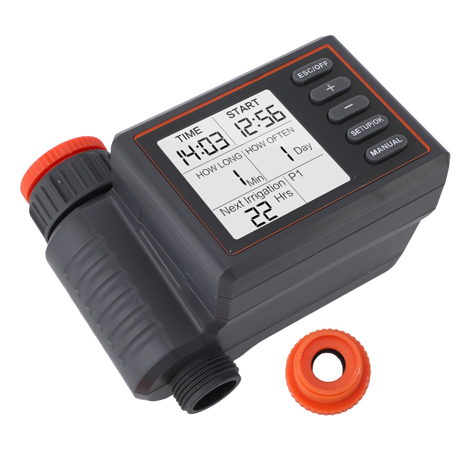 SUNGOOYUE Timer per Irrigazione Piante da Balcone, Timer per Irrigazione Programmabile in ABS con Programma Regolabile e Controllo Preciso del, Controller per con Tubo da Giardino per Balcone Prato
