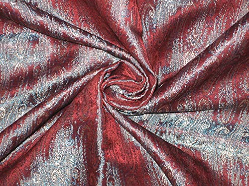 Tissu brocart de soie BRO127 pour robe de mariée et vestes de créateurs