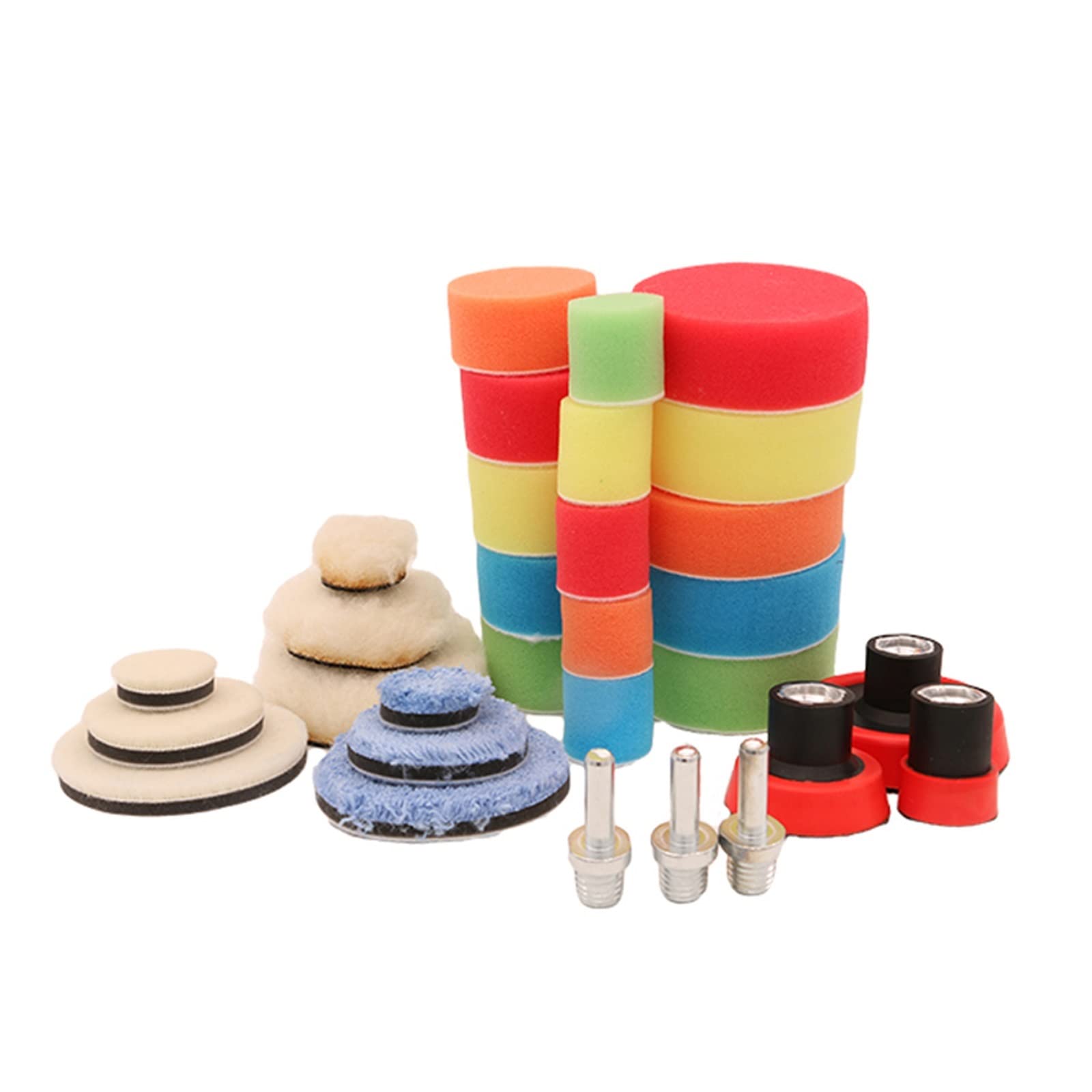 Kit de almohadilla de pulido for coche, almohadillas de espuma for pulir, juego de esponja, herramienta eléctrica de taladro, pulidor de rueda de faro, elimina arañazos, reparación de automóv