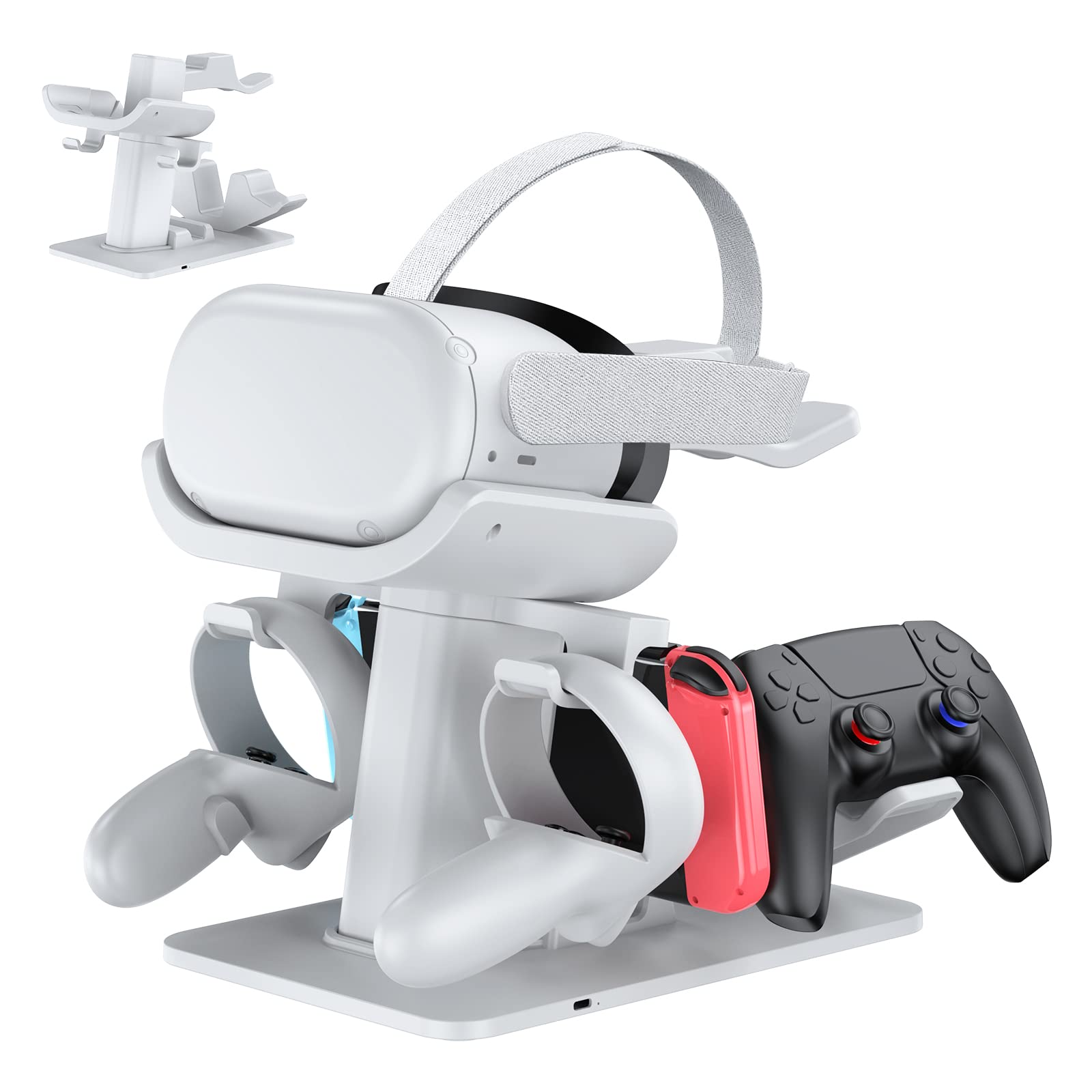 VINDIJA VR Stand for Oculus Quest 2，Upgraded VR Headset Stand More Stable Base for Oculus Quest 2 /M