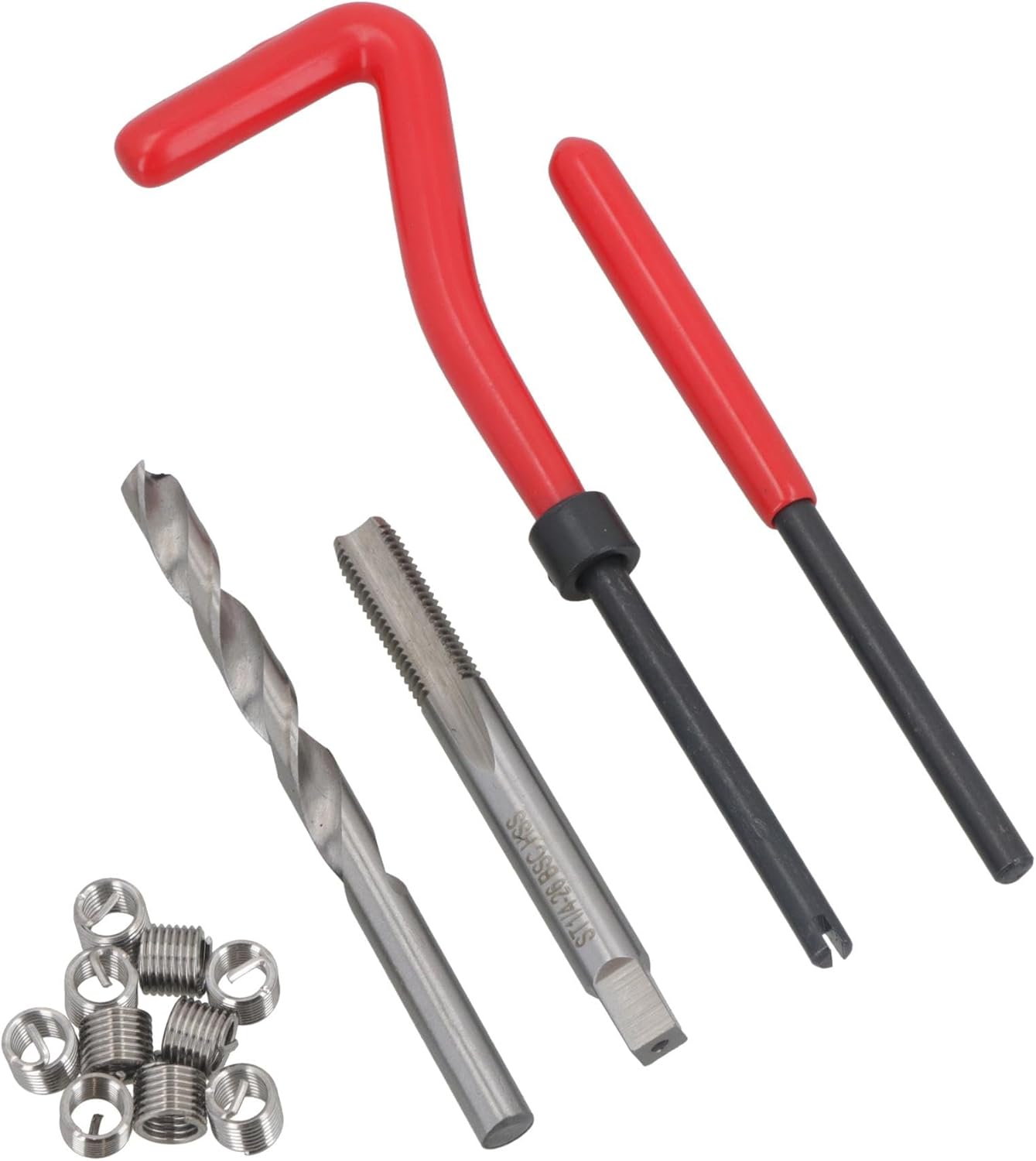 1/4 x 26 BSC Thread Repair Cutter Kit Helicoil Set for Damaged Threads 14pc