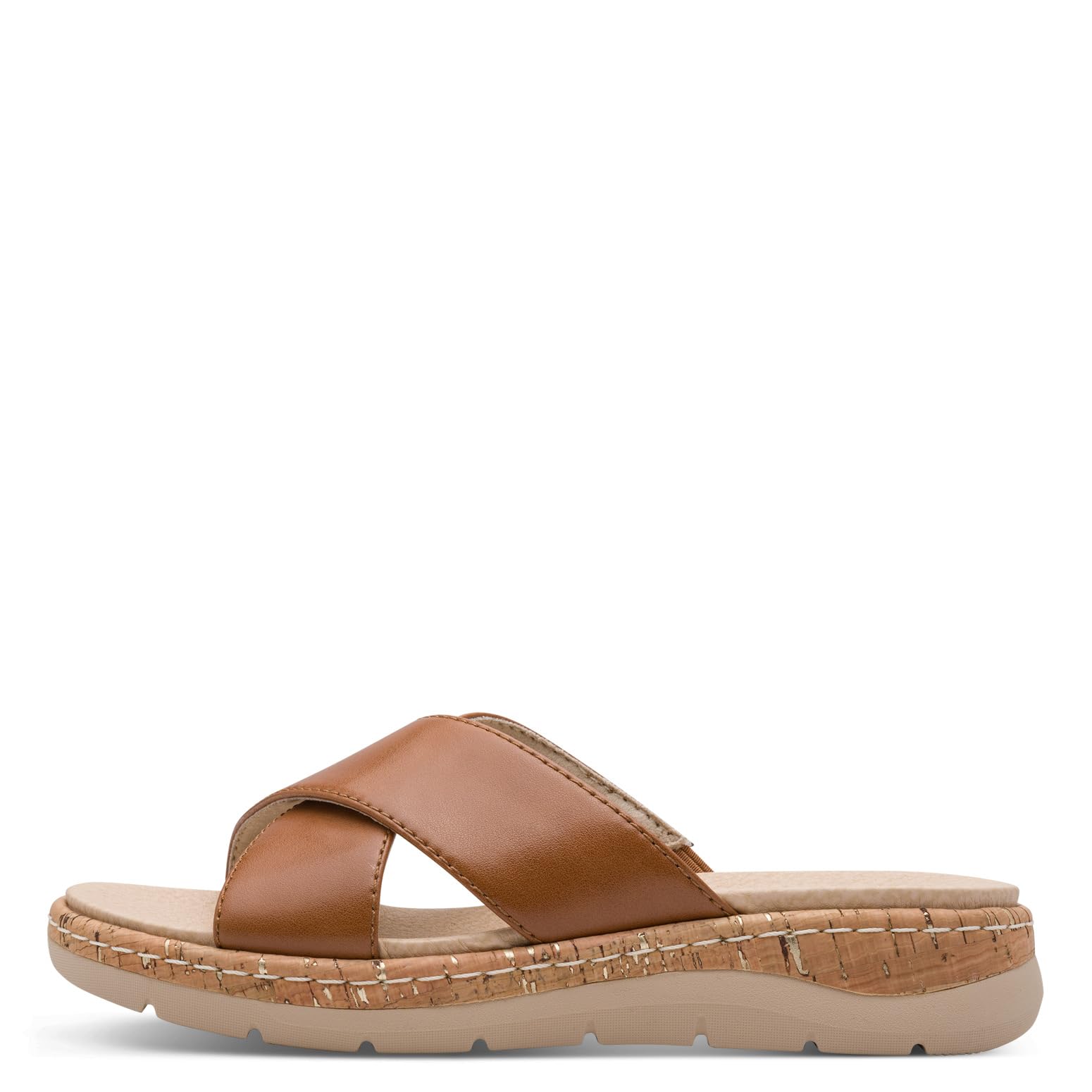Jana Softline Leather Wedge/Plat Mule 8-27701-46, Sandalias Planas Mujer
