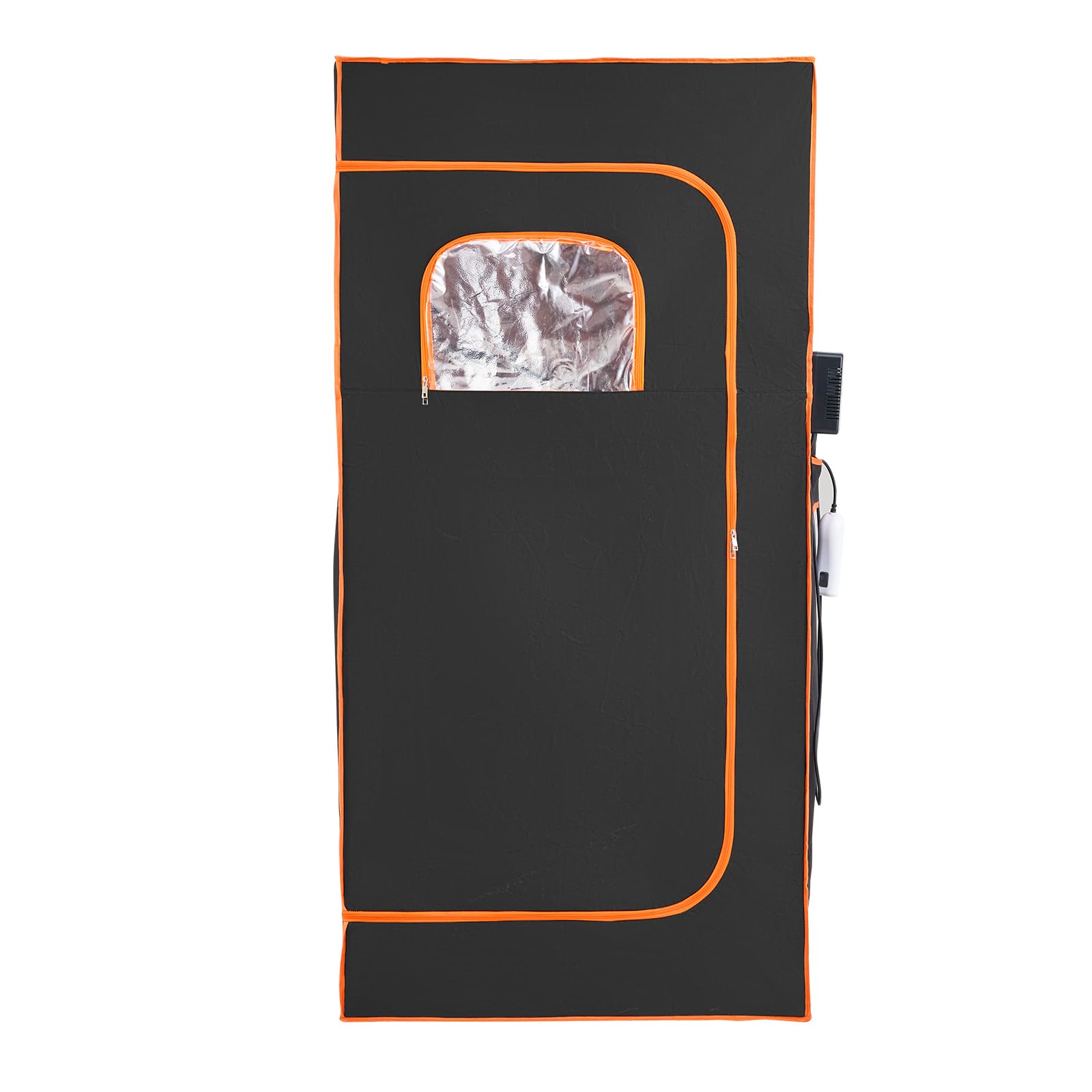 Happybuy Portable Sauna Tent, 1400W Home Spa Kit, Detoxify & Soothing Infrared Therapy, Time & Temp Remote with Chair, Floor Mat & Storage Bag, Black