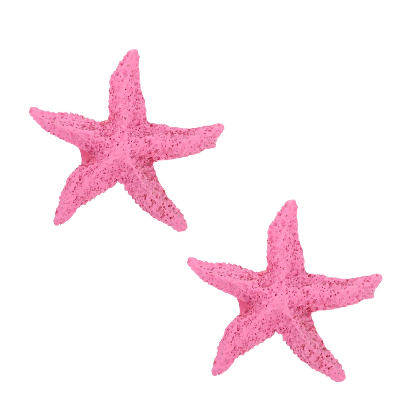 SEWOART Pink Decoration 2Pcs Resin Marine Ornaments for Fish Tank Aquarium Landscaping Home Decor, 7X7X1CM