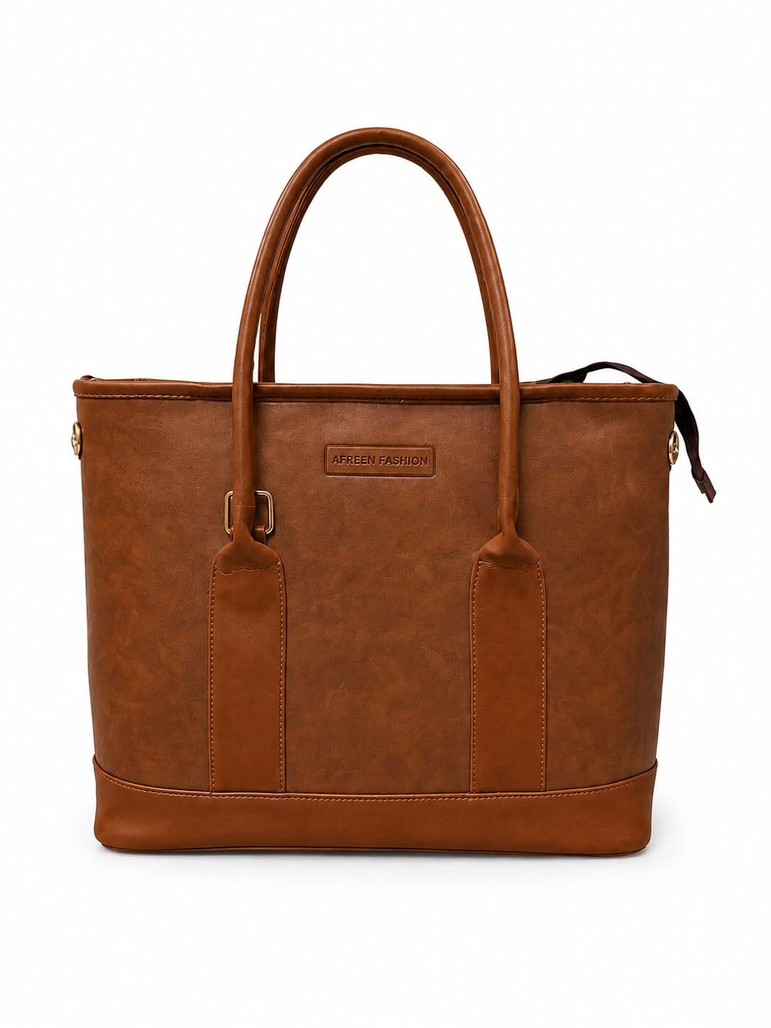 NAJRUL LEATHER OVERSEAS Women's Tan Tote Laptop Bag-image-40