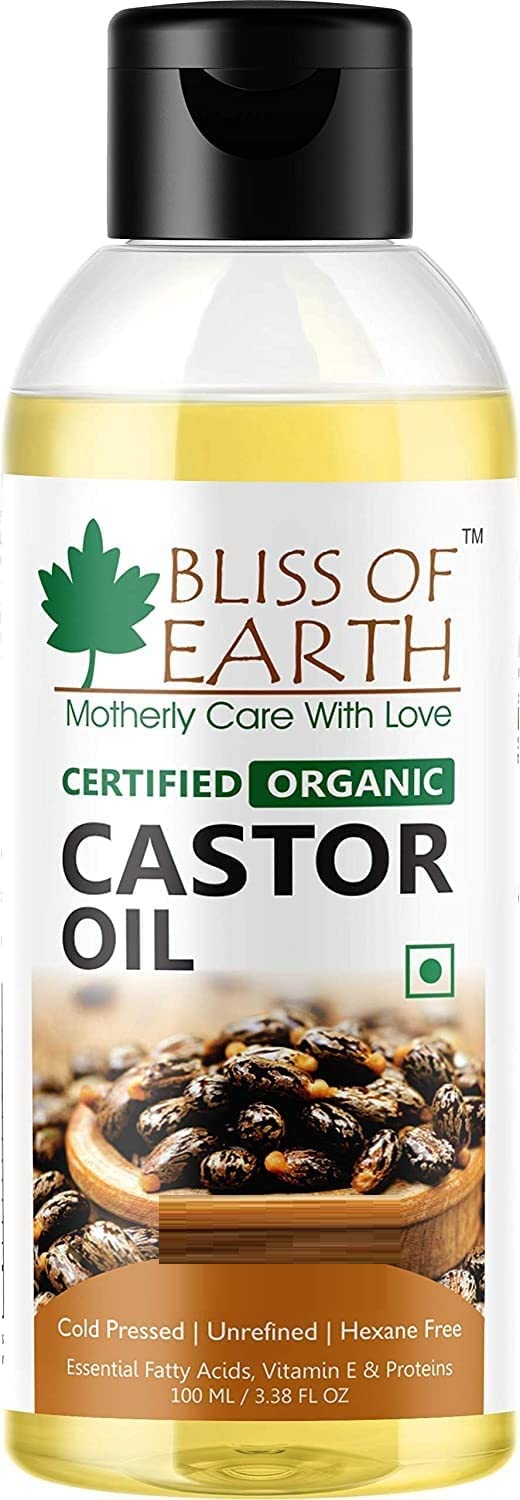 Bliss of Earth Organic Cold Pressed Castor Seed Oil For Hair Growth, Skin & Thicker Eyelashes, Hexane Free Arandi Tel, 100ml-image-17