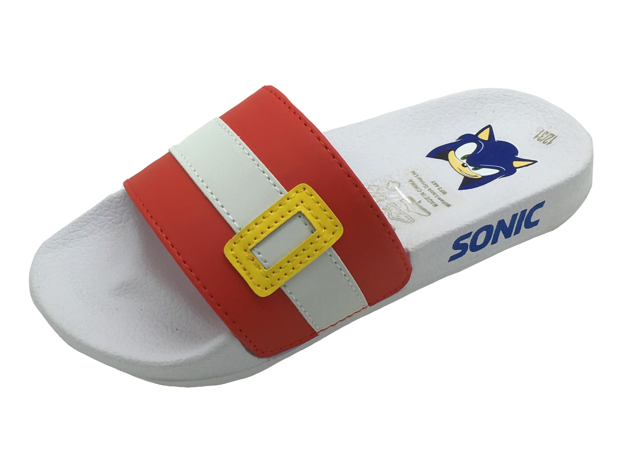 Sonic The Hedgehog Tongs de piscine pour garcons ou filles, Sandales pour enfants, Pantoufles de Plage, bleu, Taille 28-36 EU