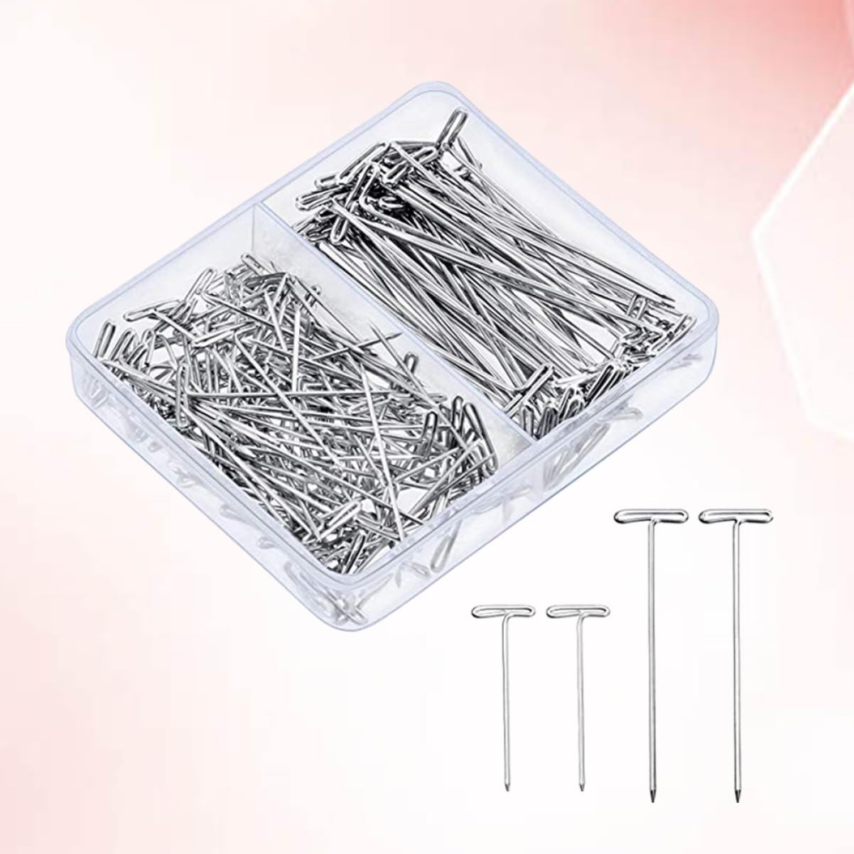 900 Piezas Pelucas Peluca Modelo T-Pin T-Pins Peluca Metal T-Pins Simple con Una Aguja
