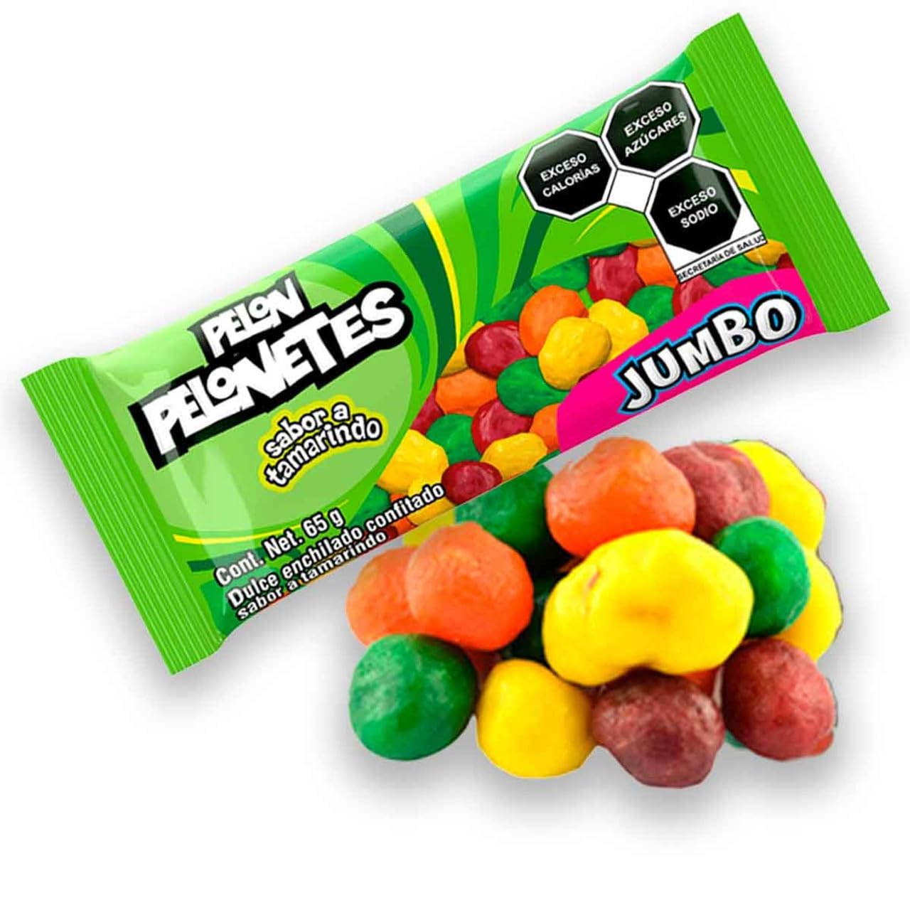 Generic Lorena Pelon Pelon Pelo Rico Pelonetes 'Jumbo' Candy Bites Tamarind 12-Pieces Pack