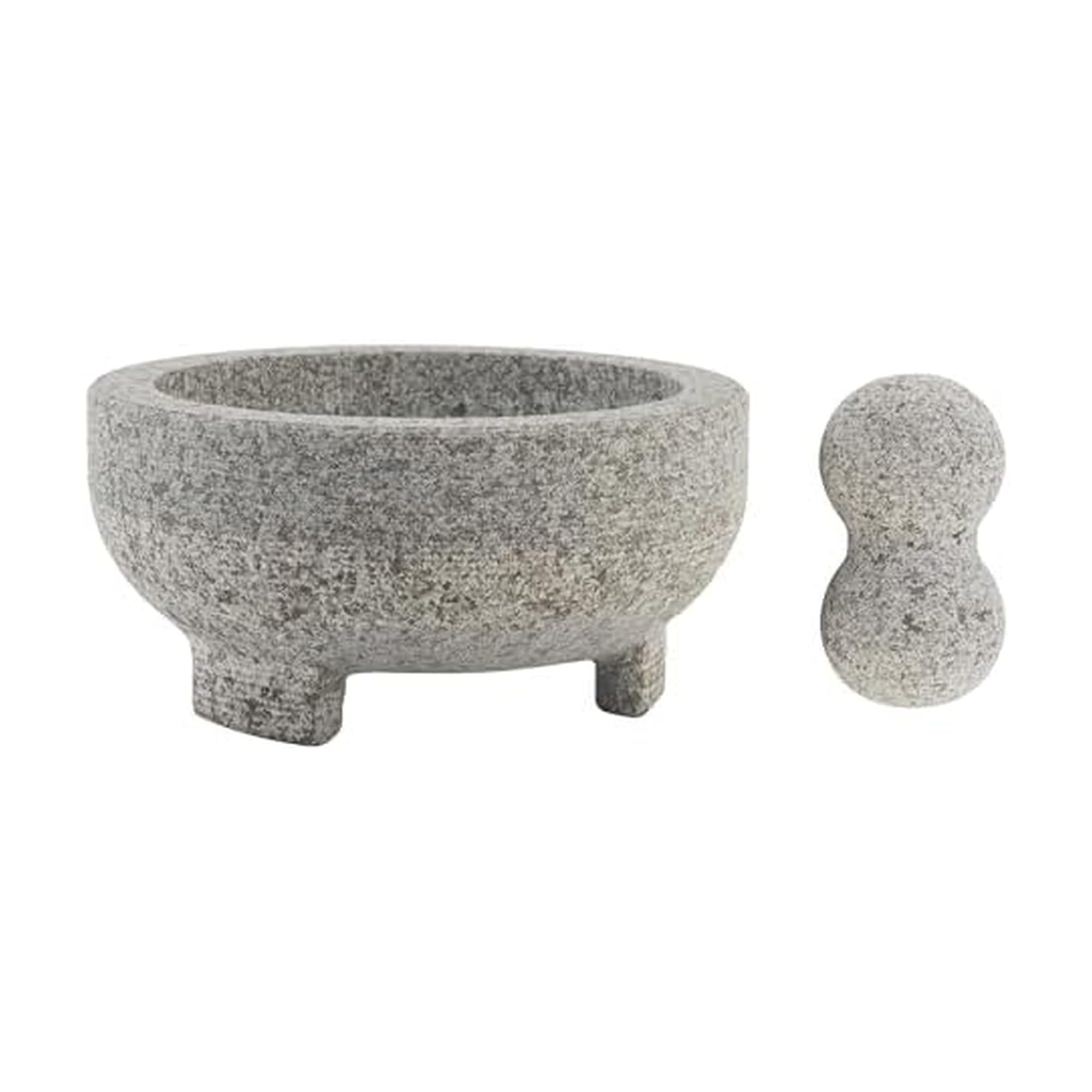 Farberware 5216415 Professionelle Granit Molcajete Mörser und Stößel Stein Schleifer, Edelstahl, braun|grau|beige