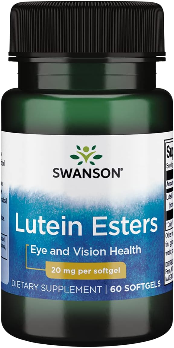 Swanson Lutein 20 Milligrams 60 Sgels Health & Household