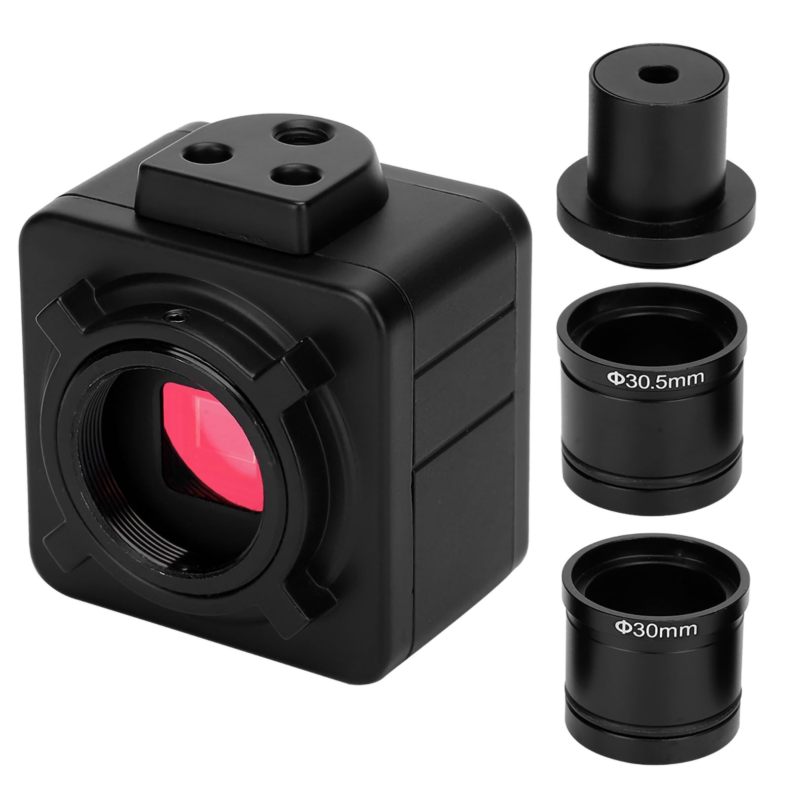Cámara para Microscopio USB 5 MP CMOS HD con Adaptador de Montaje y Ocular Electrónico Industrial