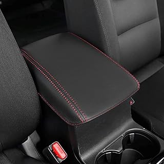 SXCY Armrest Cover for 2023 Mazda CX5 2018-2022 2023 Armrest Cover Center Console Cover 2023 CX-5 CX5 Console Protect Cover 2023 CX-5 CX5 Seat Box Protection 2022 2023 CX-5 Accessories(Red Stitching)