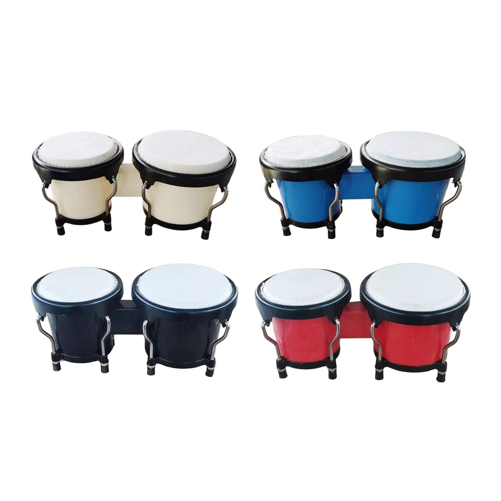 Bongos Juego de batería Bongos percusión sintonizable educación temprana 6 pulgadas 7