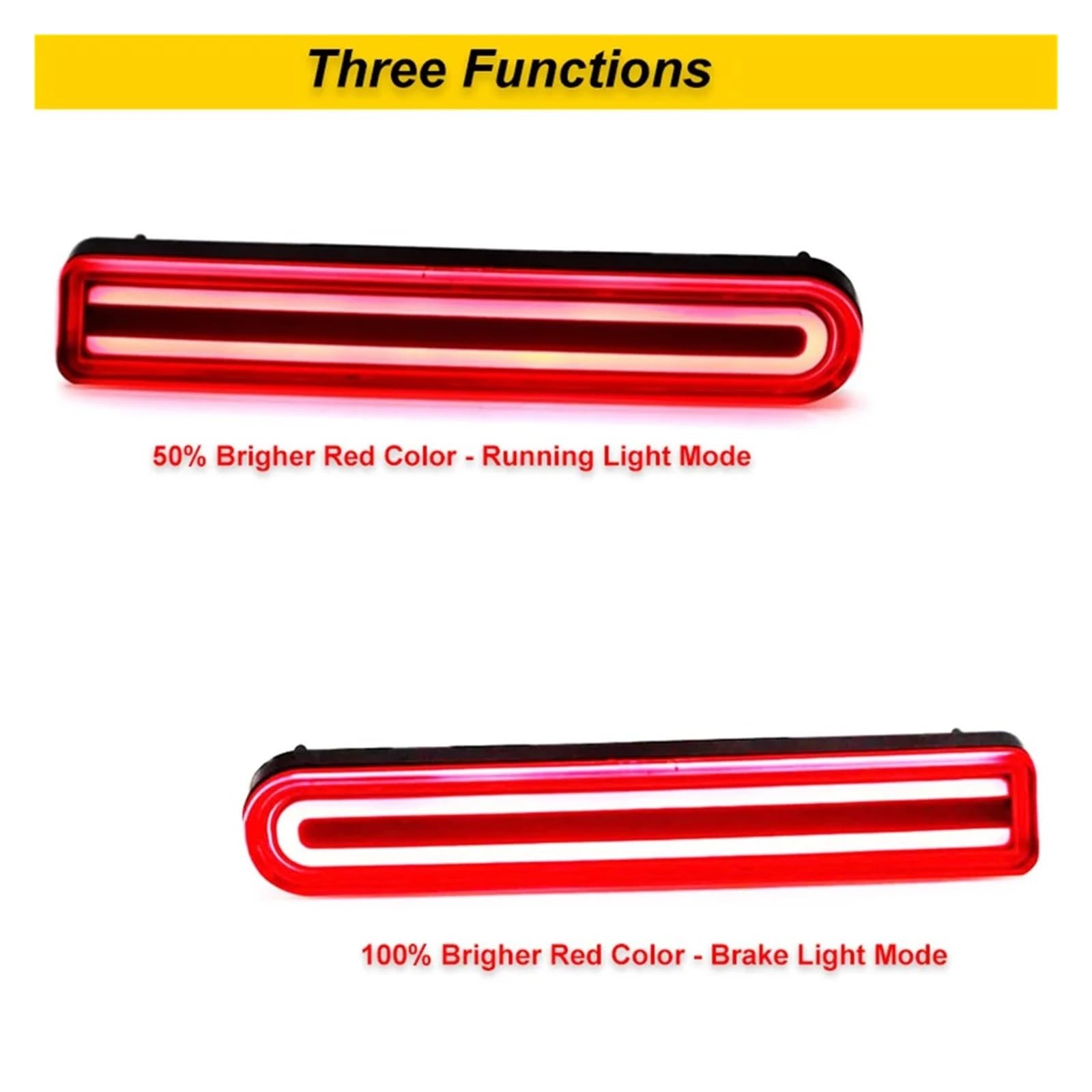 Pilotos Traseros coche Para Toyota FJ Para Cruiser 2007-2014, Reflector LED Rojo Para Parachoques Trasero Luz Freno Antiniebla Luz Señal Giro(Smoked Lens)