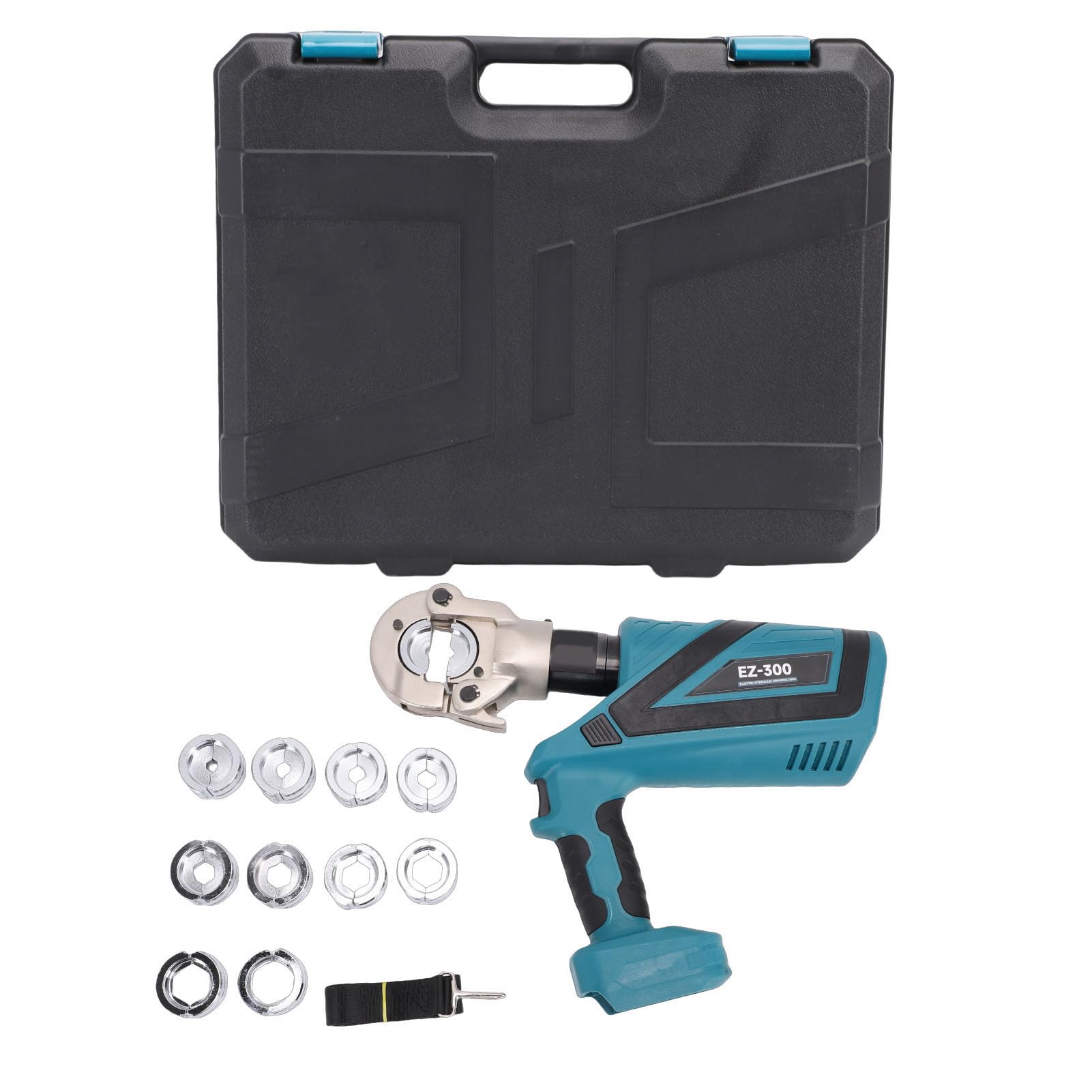 Annadue Elektryczne Hydrauliczne Narzędzie do Zaciskania Wydajna, Akumulatorowa Zaciskarka do Końcówek Kablowych Kabli Miedzianych i Aluminiowych, Siła Zaciskania 60 KN, Idealna Końcówek Przewodów