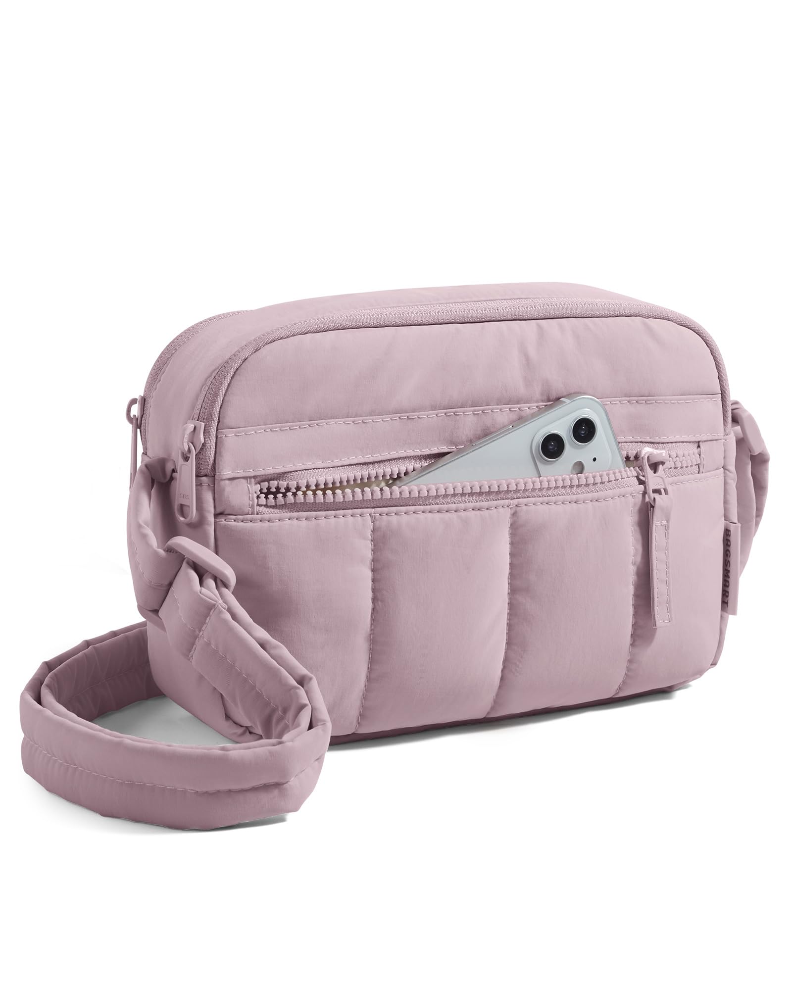 BAGSMART Cross Body Purse Mini Crossbody Bags for Women Travel Purse Puffy Shoulder Handbag Wallet with RFID Blocking