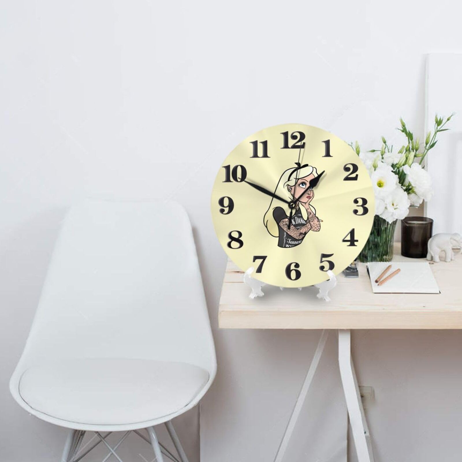 Amazon.co.jp: 不思議の国のアリス 掛け時計 おしゃれ 北欧 壁掛け時計