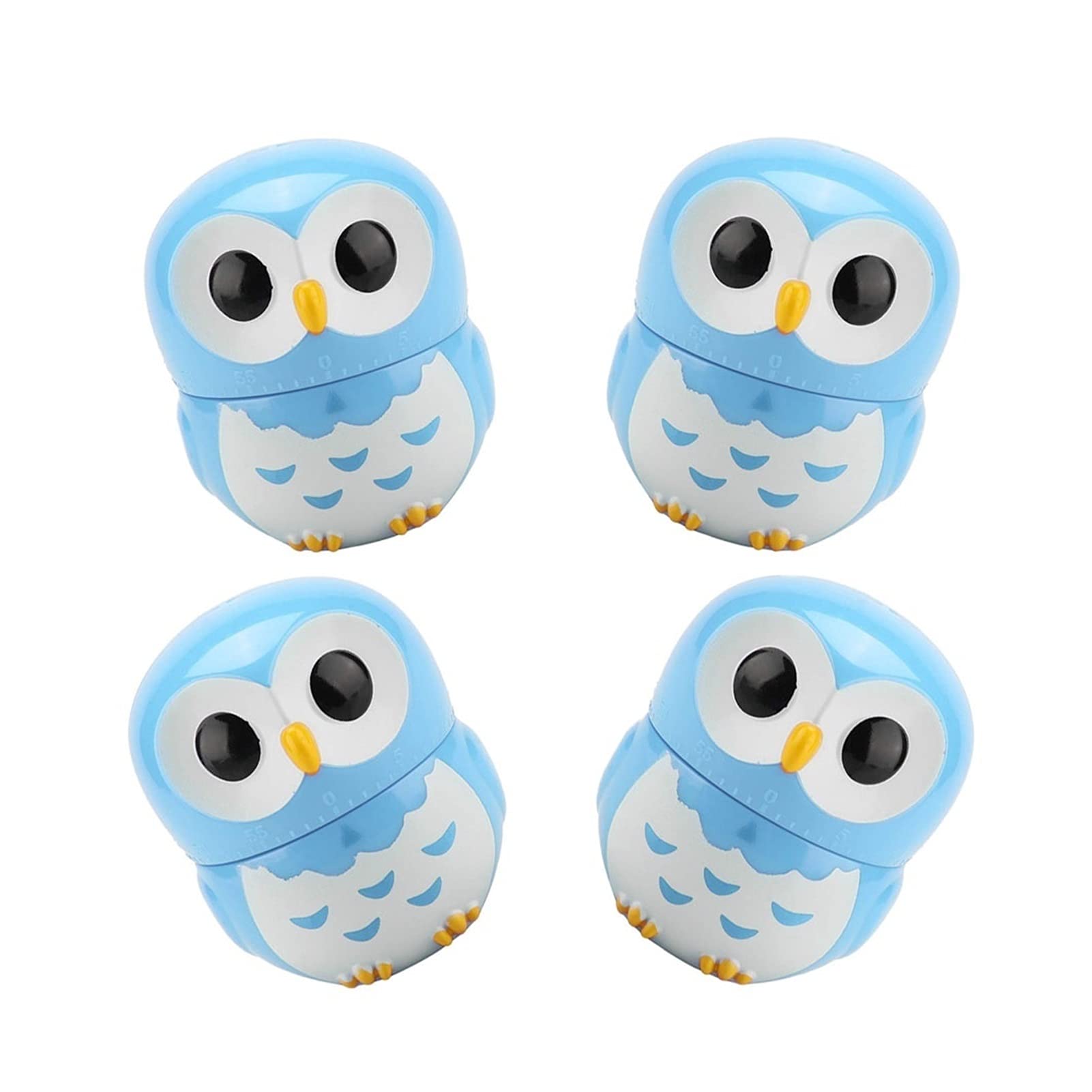 Buy 4PC Cute Owl Shape Kitchen Timer Mechanical Countdown Timer for