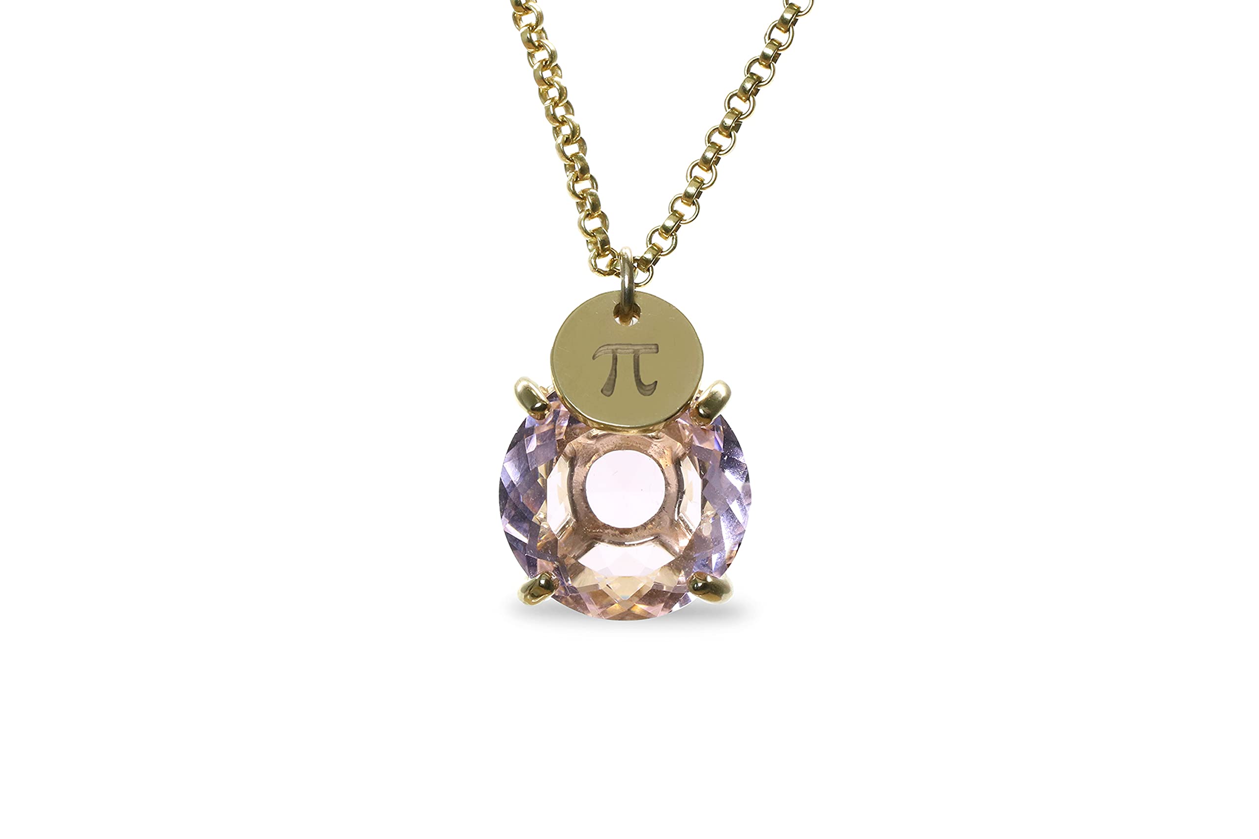 Collar de Cuarzo Rosa Anémona con Encanto de Moneda - Collar con Encanto de Oro Hecho a Mano - Joyería Artesanal de Moda para Mujeres - Regalos para Cualquier Ocasión