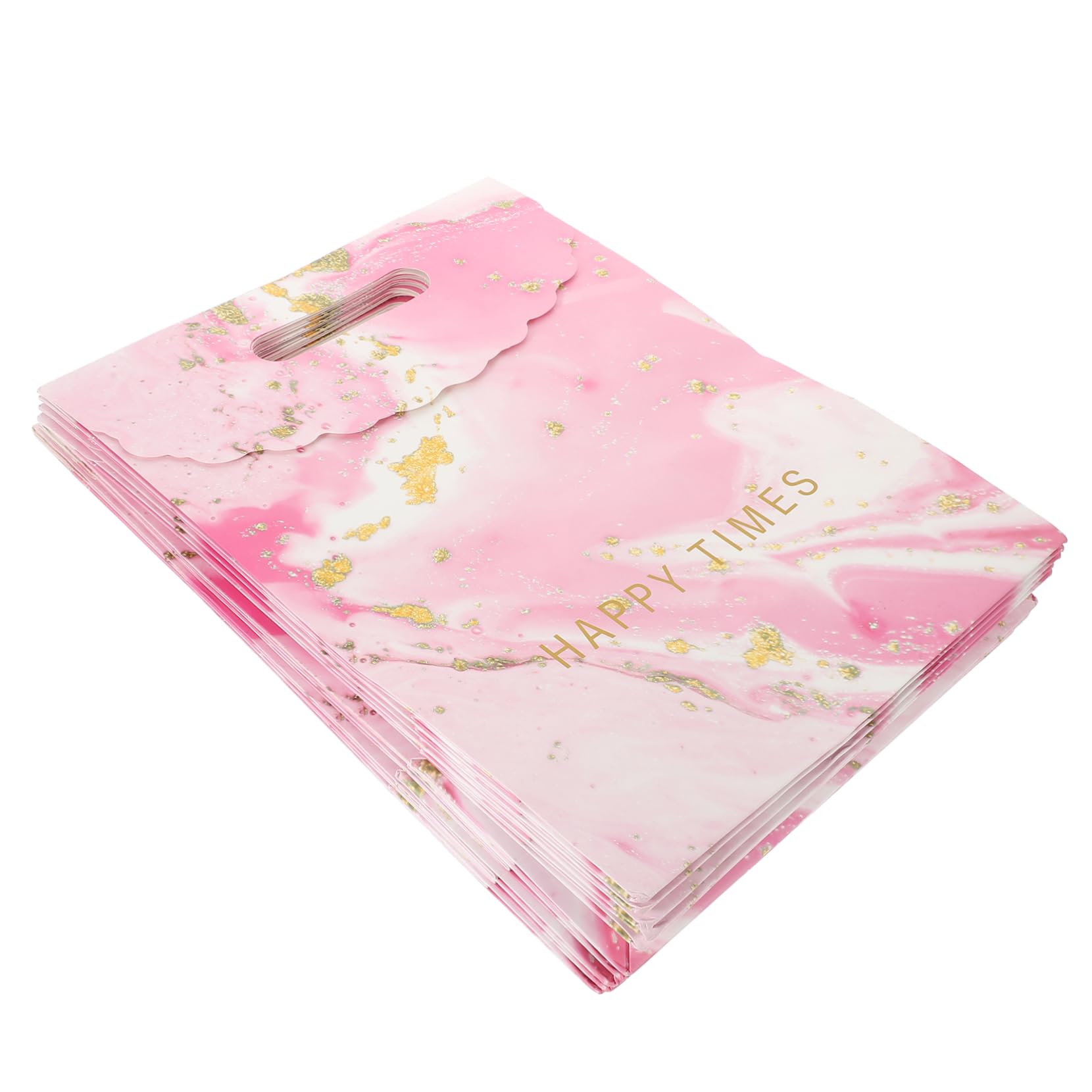 SKISUNO 10piezas Bolsa De Papel Grande Diseño De Mármol Para Fiestas Tote Bag Reutilizable Asas Para y Souvenirs