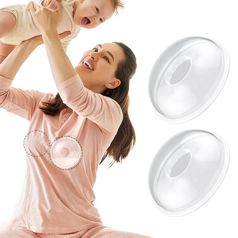 VISHSELOT Breast Shells Breast Milk Collector Cups 2 Pcs for Nursing Moms,Reusable Milk Saver with Soft Silicone,Protect Sore Nipples,Leakproof Breastfeeding Cups,20ml Capacity-image-27