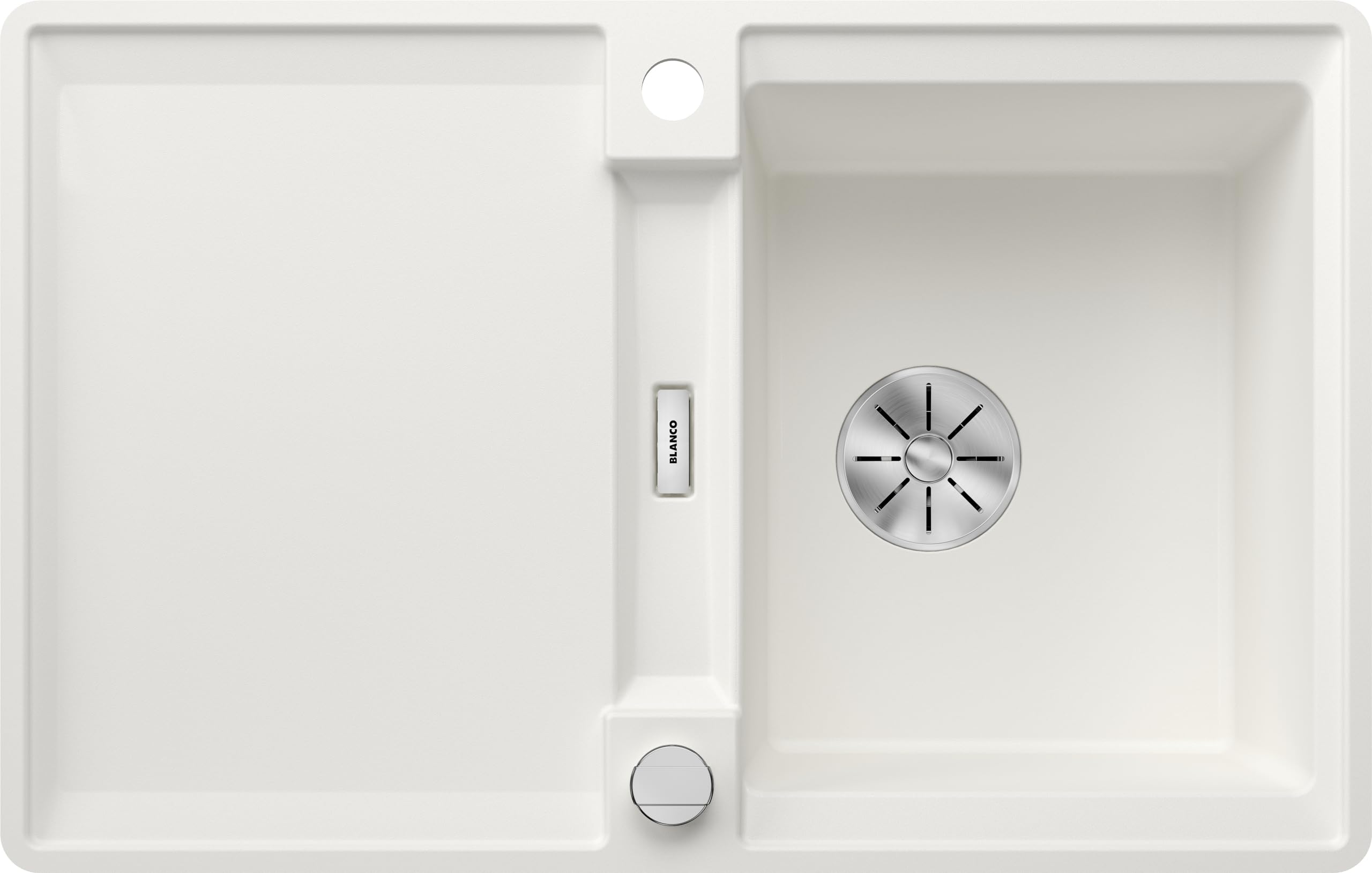 Évier en granit blanc BLANCO ADIRA 45 S-F sous-meuble 45 cm
