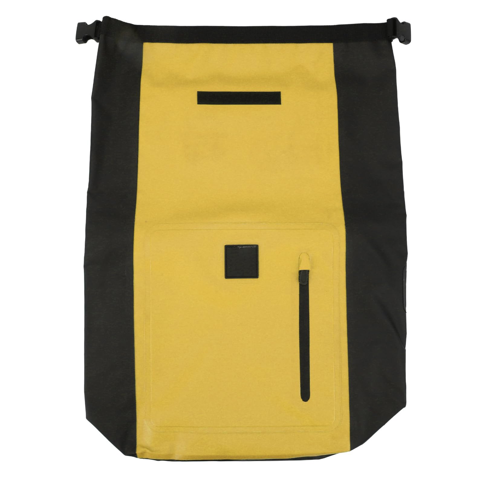 Mochila a Prueba de Agua, Bolsa Seca Multiusos Resistente al desgarro de PVC con Capacidad de 25 L, para Viajes al Aire, Senderismo, Camping (Amarilla)