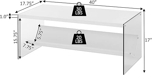 Miniatura 3 de Convenience Concepts SoHo - Mesa auxiliar, abedul sintéticovidrio