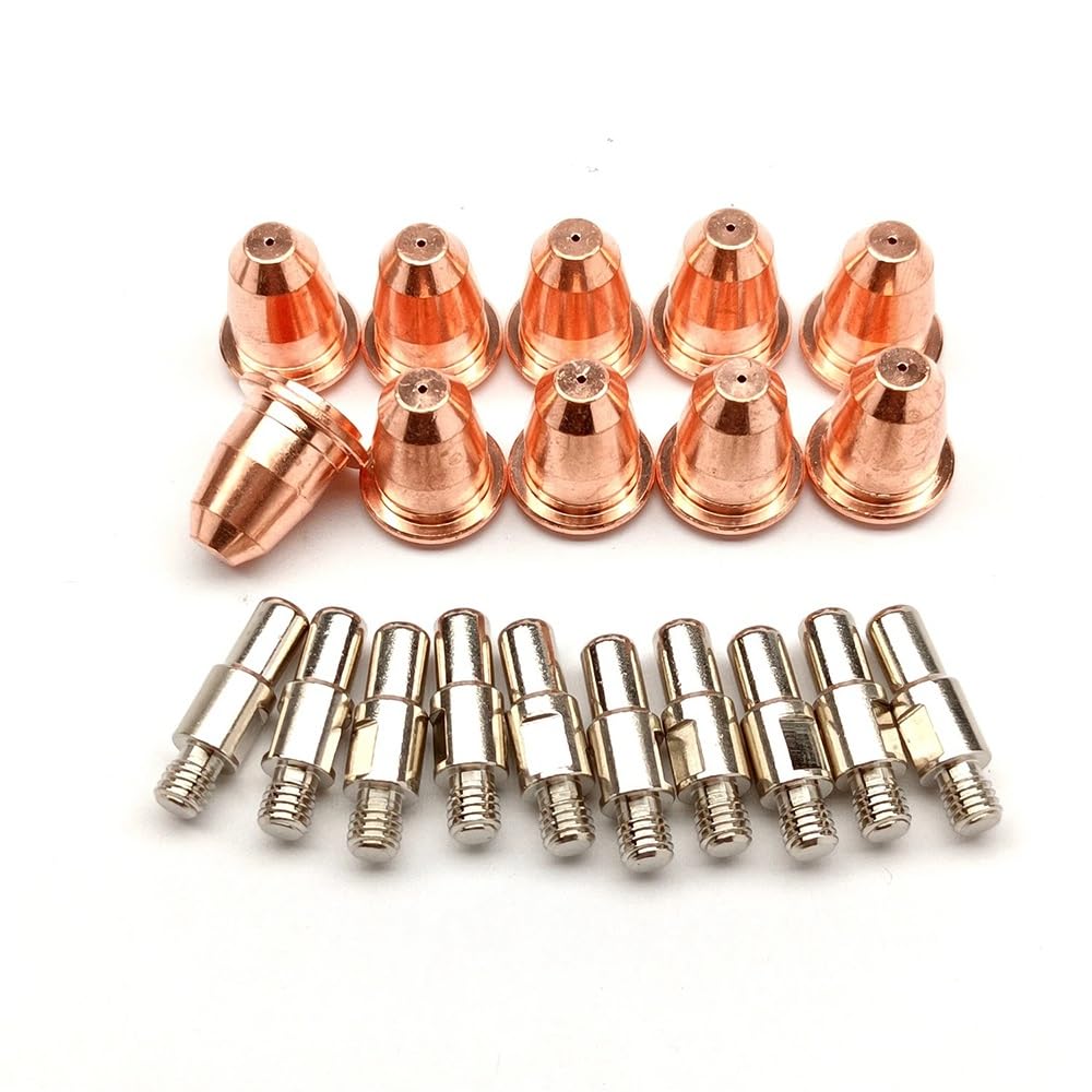 0.6 .8 .9 Ajuste Plasma 34 40 41 54 54XT 54K Cortador Antorcha de corte Consumibles Espaciador Boquilla Punta Kit de electrodo(0.9mm 40A)