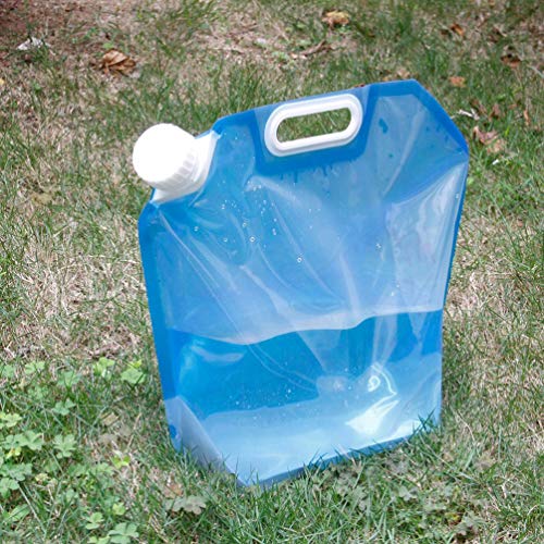 PIXNOR Saco de água dobrável de 10 l, recipiente de água potável PE, bolsa de alta capacidade com al