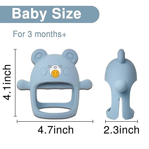 Miniatura 2 de Juguetes de dentición para bebés, juguetes de dentición sin caída para bebés de 0 a 6 meses, juguetes masticables para aliviar la dentición,