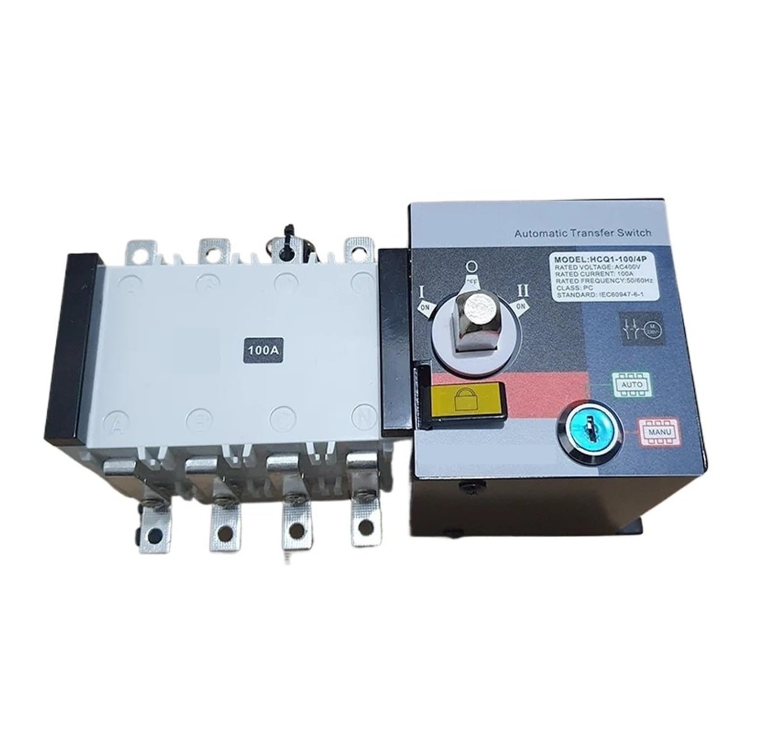Commutateur de transfert automatique HCQ1-100 pour éviter les coupures triphasées 380V - 5