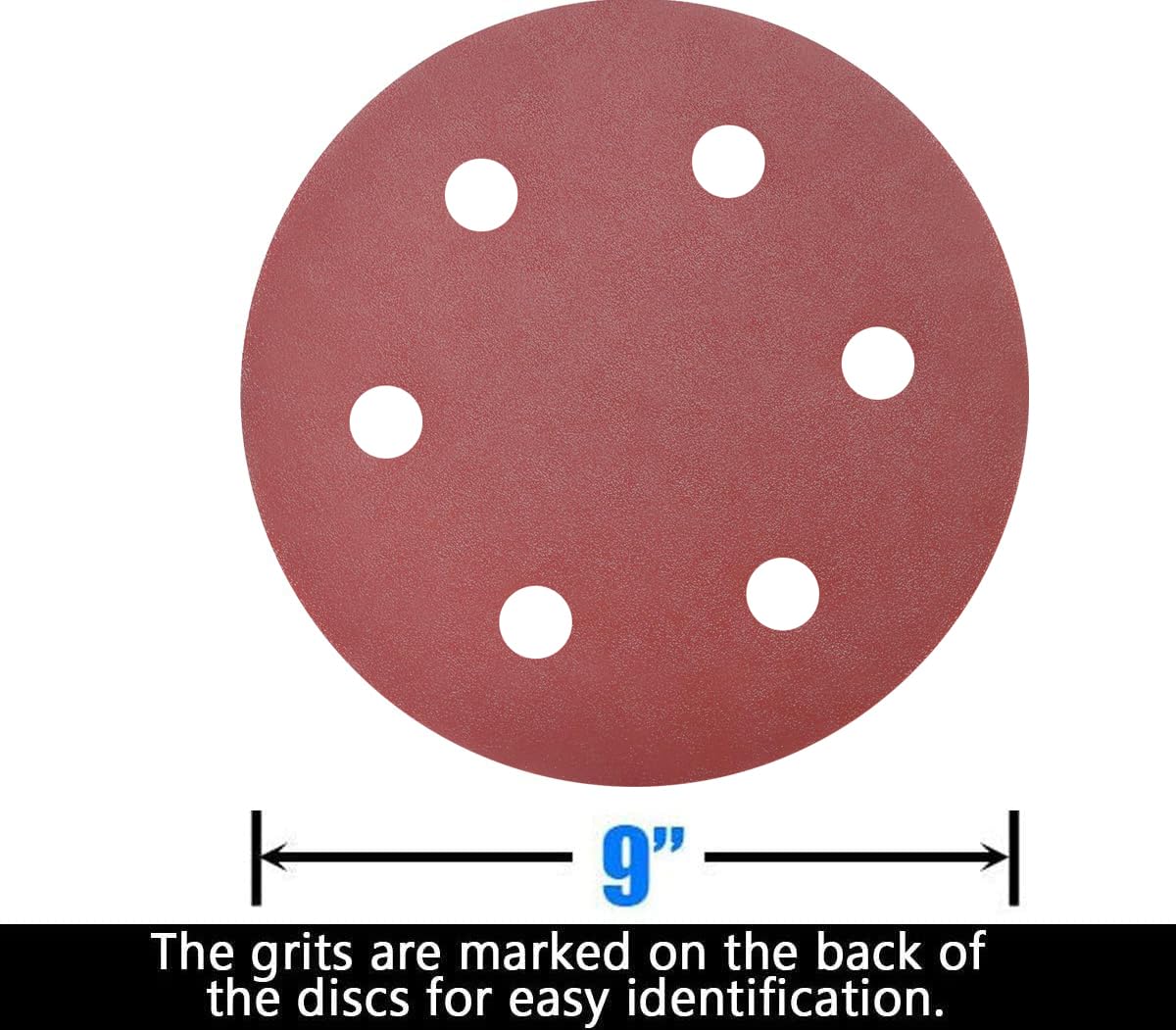 9" Sanding Discs - 50 Pack 150 Grit -2