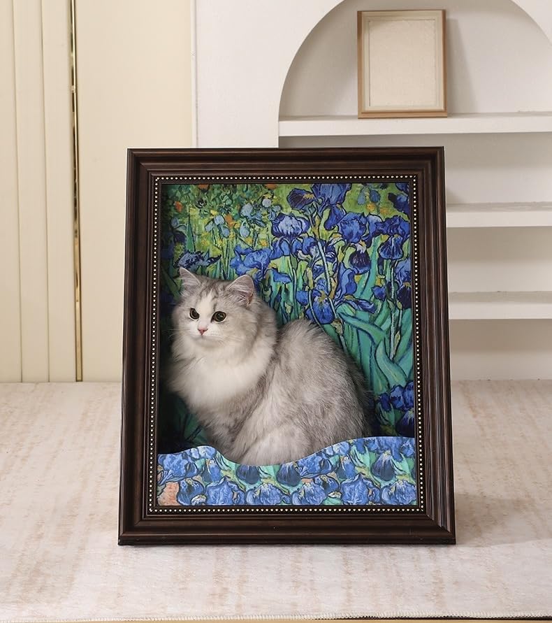 Amazon | 猫ベッド、猫用爪とぎボード、額縁、フォトフレーム、世界的