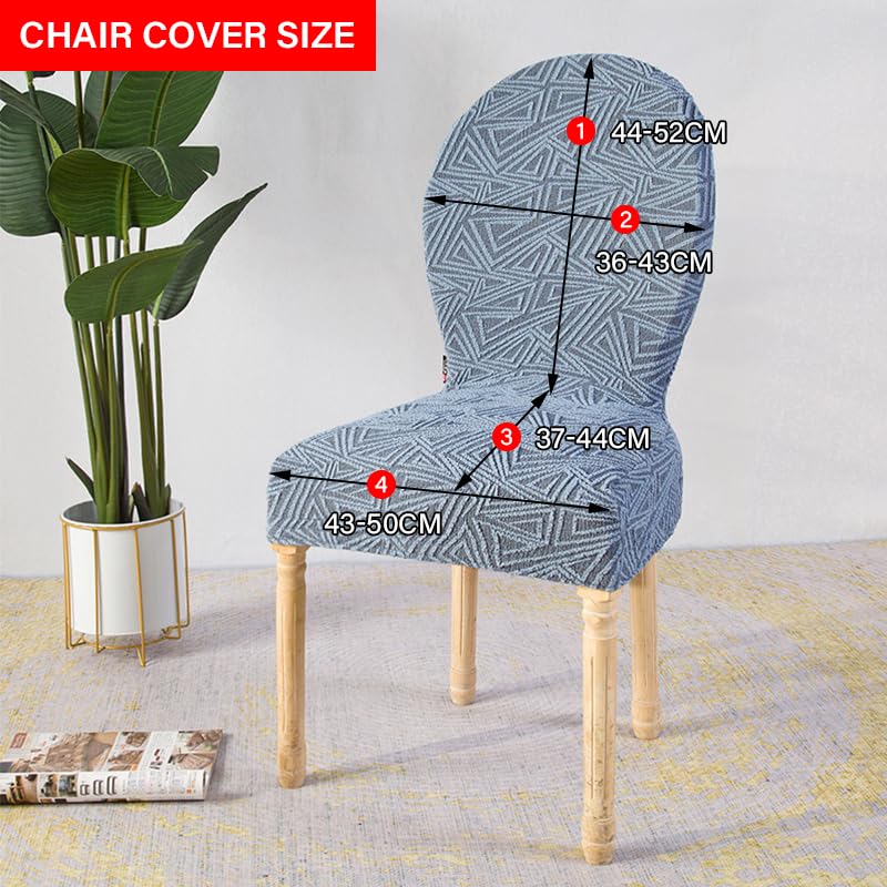 Housses de chaise salle à manger dossier rond de qualité supérieure - 7