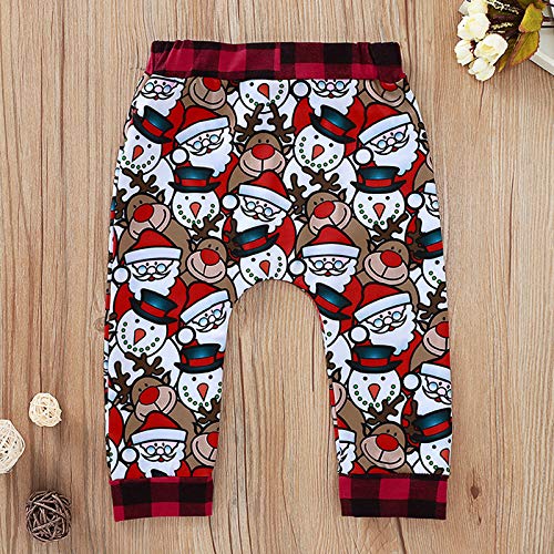 FAMKIT 2 stks/set Kids Peuter Baby Plaid Kerst Kleding Pak Shirt + Broek - Afbeelding 7