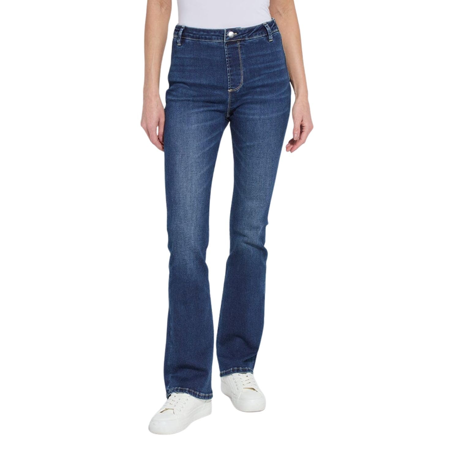 Lysse Estelle Everyday Flare Denim - Dark Midwash - XL