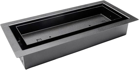 Fittes Framed Floor Vent [Luxe], Minimalist Steel HVAC Air Return Register Cover, Customizable Adjustable Airflow Solution for Home Floor, 15-Min DIY Install, Damper Included - 4x10 - Matte Black