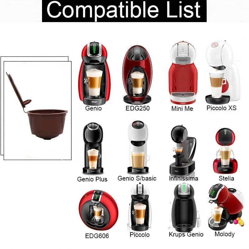 Cápsula de café recargable para Dolce Gusto, Cápsula de café reutilizable, Cápsula de café rellenable, Filtros de Café Recargable, Capacidad 8 gramos de café molido, Plástico, 1 unidad - imagen 3