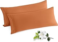 Vista 13 de Horbaunal Paquete de 2 fundas de almohada de microfibra de tamaño estándar, color azul, con cierre de sobre, 1800 hilos, suaves y resistentes al