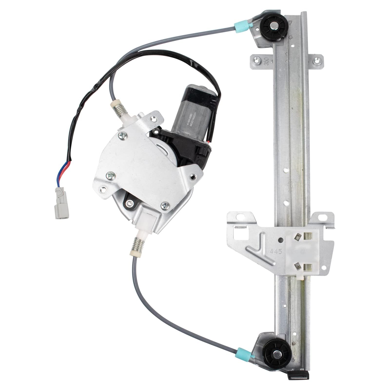 TRQ Rear Left Power Window Regulator &amp; Motor Assembly Drivers Side Compatible with 2001-2005 Honda Civic