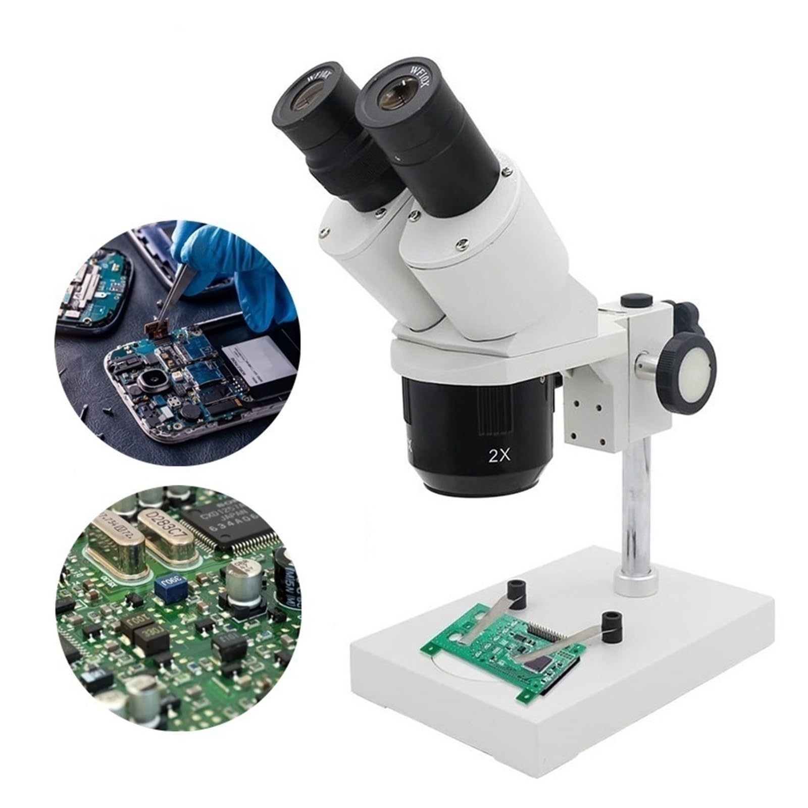 Microscopio Estéreo Binocular Industrial, Herramienta De Reparación Soldadura PCB For Reloj Teléfono Móvil E Inspección, 20x 40x NíTido Y Preciso