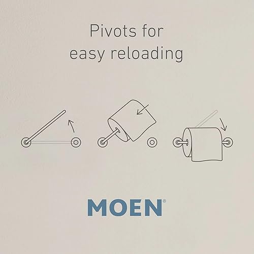 Miniatura 2 de Moen Y3108BRB Caldwell Soporte de papel pivotante, bronce mediterráneo