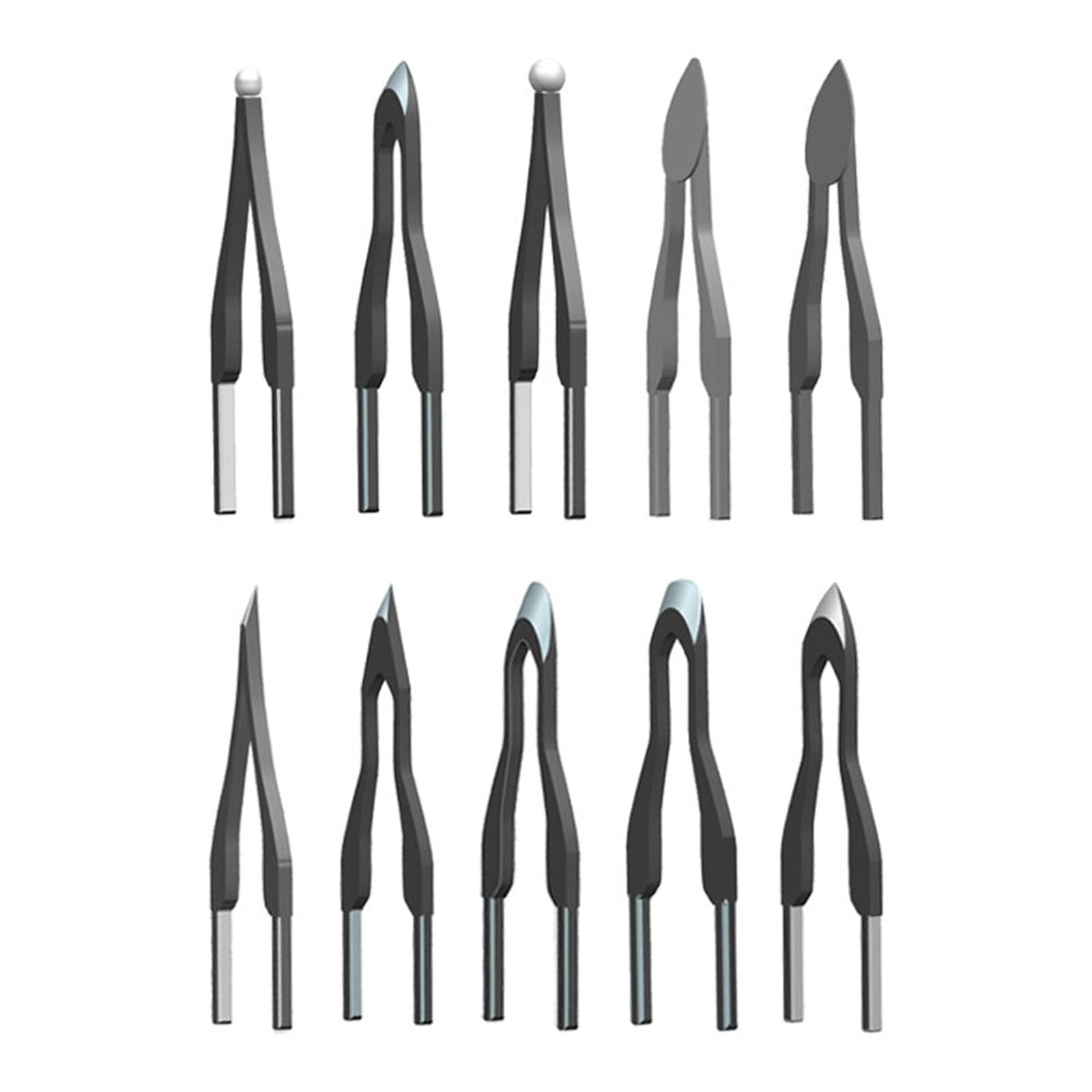 rockible Puntas de bolígrafo de pirograbado, Puntas de bolígrafo de Alambre de pirograbado, Tallas Altamente elásticas, Puntas para Quemar Madera Resistentes a